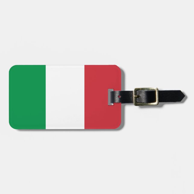 Flag of Italia Luggage Tag (Front Horizontal)