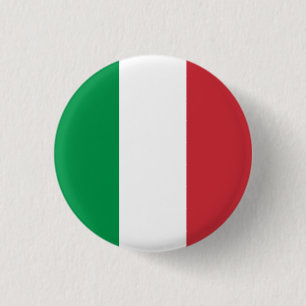 Flag of Italy 3 Cm Round Badge