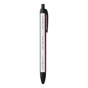  Flag of Italy Black Ink Pen