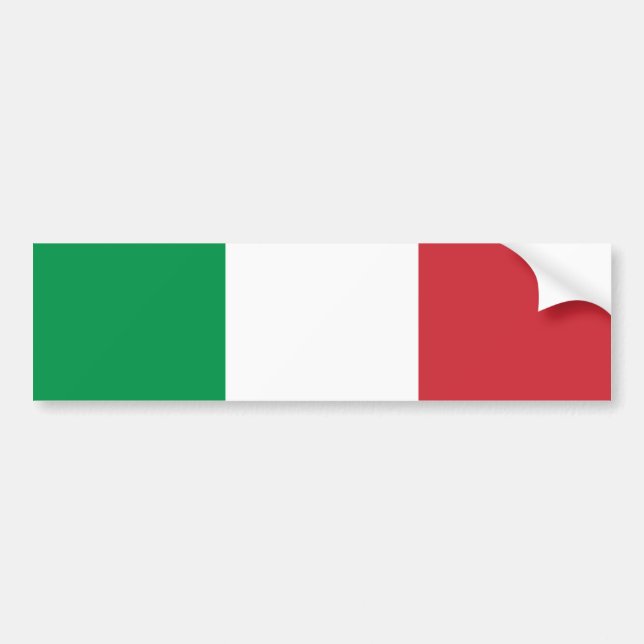 Flag of Italy Bumper Sticker (Front)