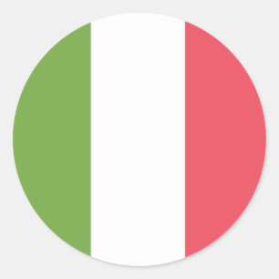 Flag of Italy Classic Round Sticker
