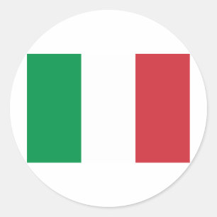 Flag of Italy Classic Round Sticker