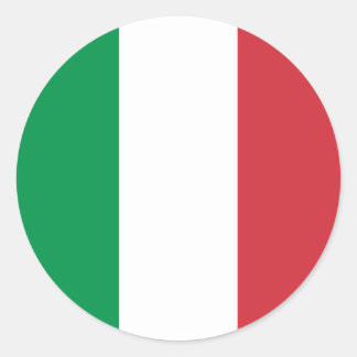 Flag of Italy Classic Round Sticker