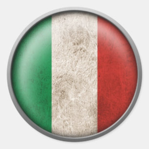 Flag of Italy Disc Classic Round Sticker