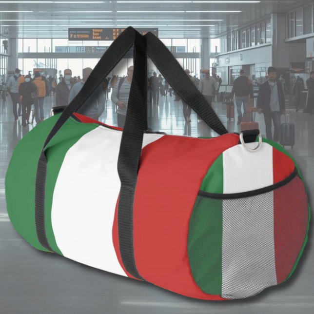 Flag of Italy Duffle Bag (Flag of Italy Duffle Bag for Gym or Italian Travel)