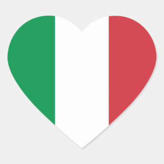 Flag of Italy Heart Sticker