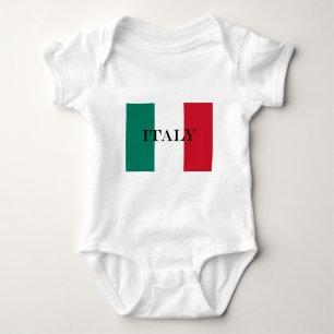 Flag of Italy Italia Italian Il Tricolore Baby Bodysuit