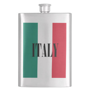 Flag of Italy Italia Italian Il Tricolore Hip Flask