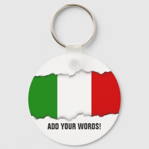 Flag of Italy Key Ring