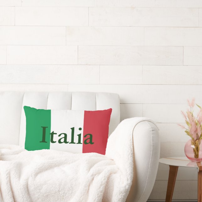 Flag of Italy Lumbar Cushion (Couch)