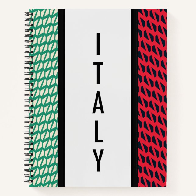 Flag of Italy Notebook (Front)
