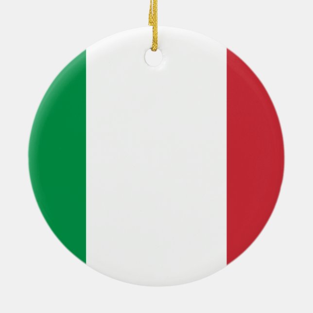 Flag of Italy Ornament (Back)