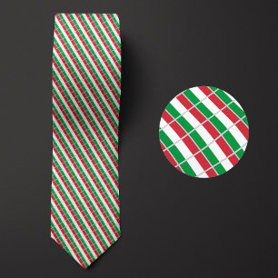 Flag of Italy Pattern Tie
