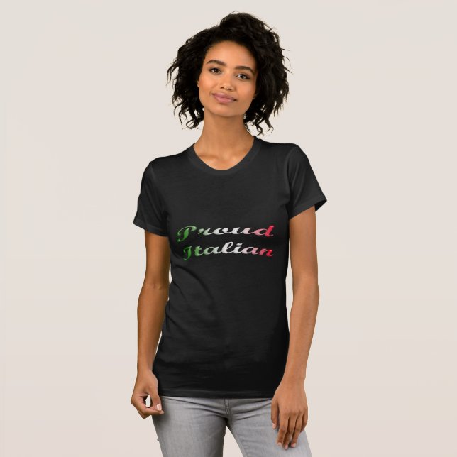 Flag of Italy. Proud Italian. T-Shirt (Front Full)