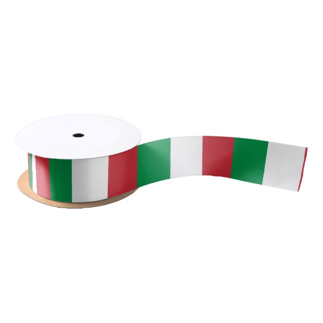Flag of Italy ribbon Satin Ribbon (Spool)