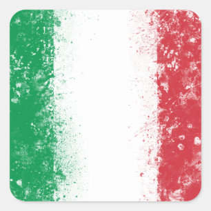 Flag of Italy Square Sticker