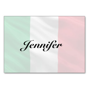 Flag of Italy Table Number