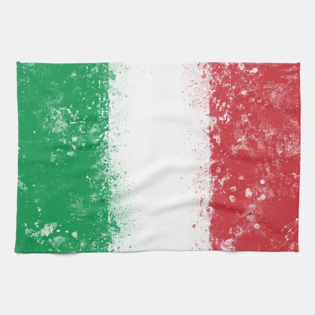 Flag of Italy Tea Towel (Horizontal)
