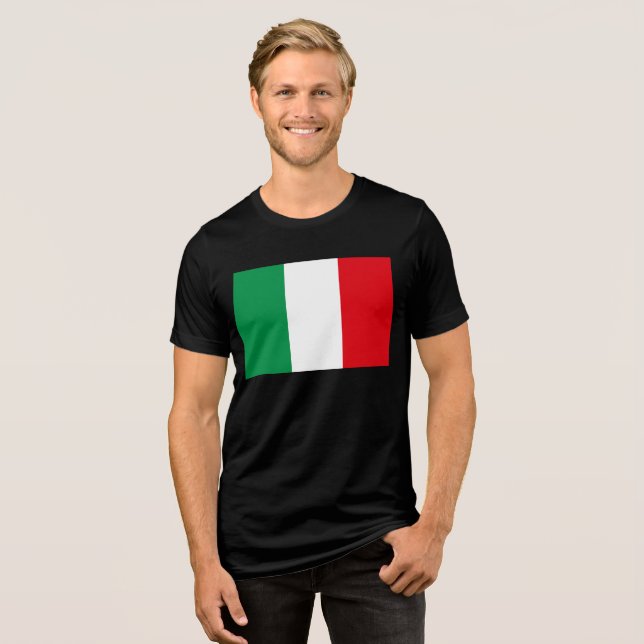Flag of Italy Tri-Blend Shirt (Front Full)
