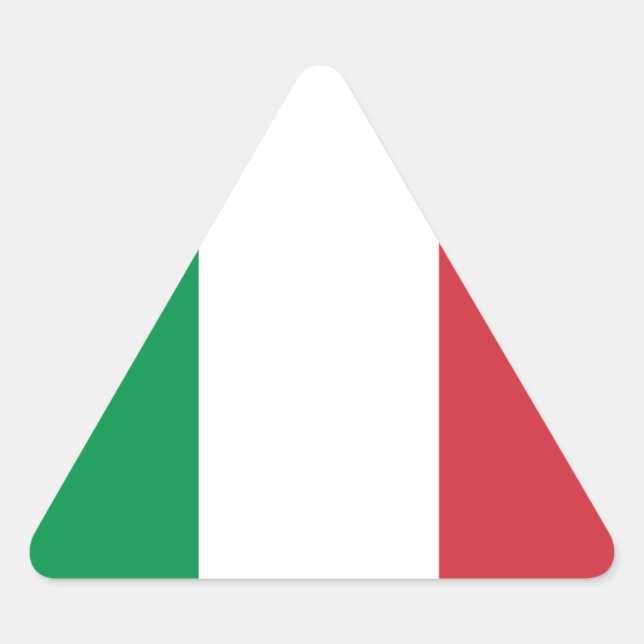 Flag of Italy Triangle Sticker (Front)
