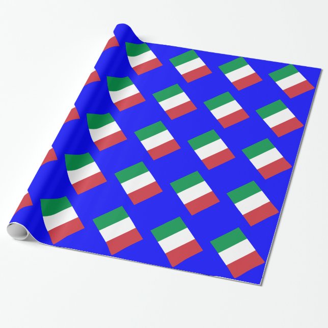 Flag of Italy Wrapping Paper (Unrolled)
