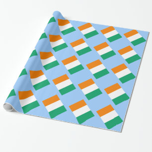 Flag of Ivory Coast - Drapeau de la Côte d'Ivoire Wrapping Paper