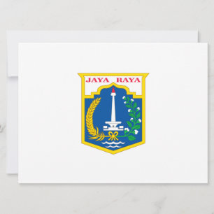 Flag of Jakarta (Indonesian Capital City) Card