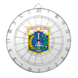 Flag of Jakarta (Indonesian Capital City) Dartboard