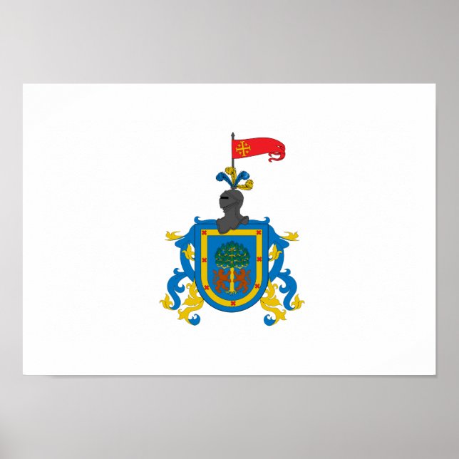 Flag of Jalisco (heraldry) Poster (Front)