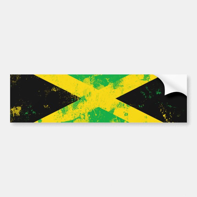 Flag of Jamaica Bumper Sticker (Front)