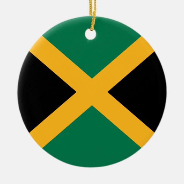Flag of Jamaica Ceramic Ornament (Front)