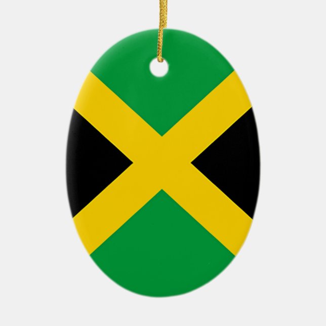 Flag of Jamaica Ceramic Ornament (Front)