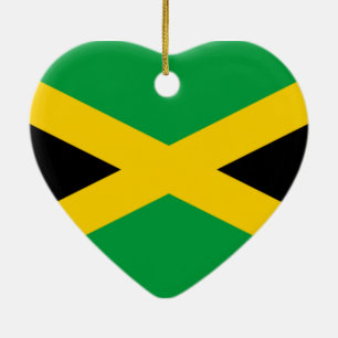 Flag of Jamaica Ceramic Tree Decoration