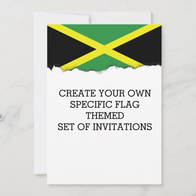 Flag of Jamaica Invitation (Front)