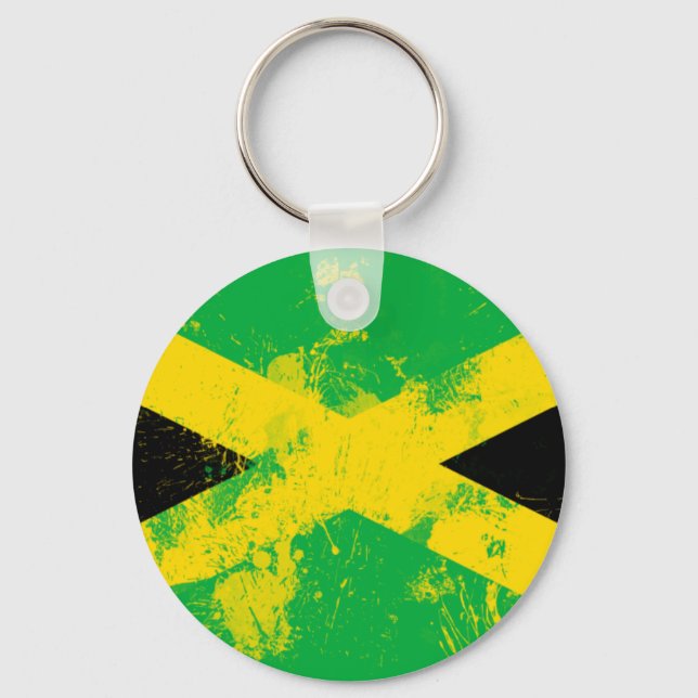 Flag of Jamaica Key Ring (Front)