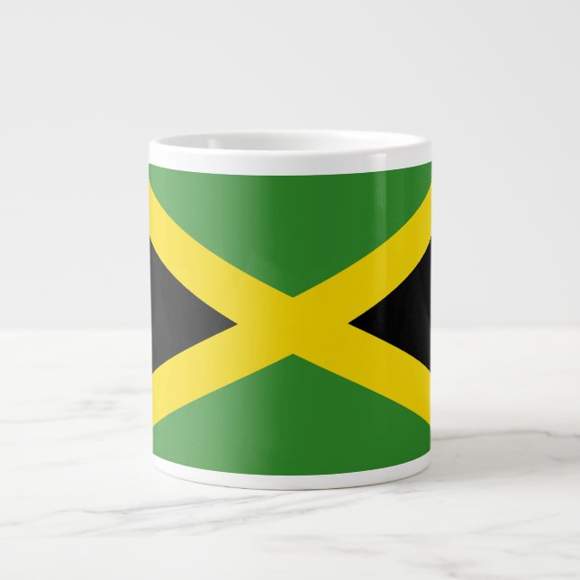 Flag of Jamaica Large Coffee Mug (Front)