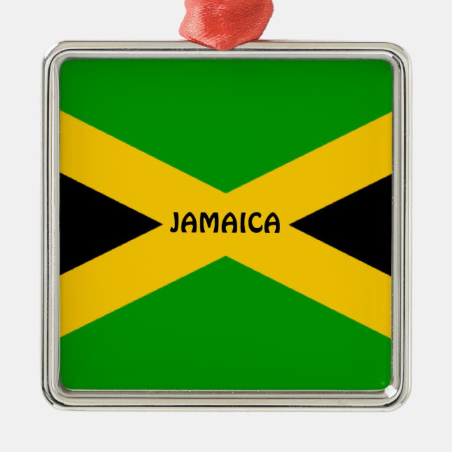 Flag of Jamaica Metal Ornament (Front)