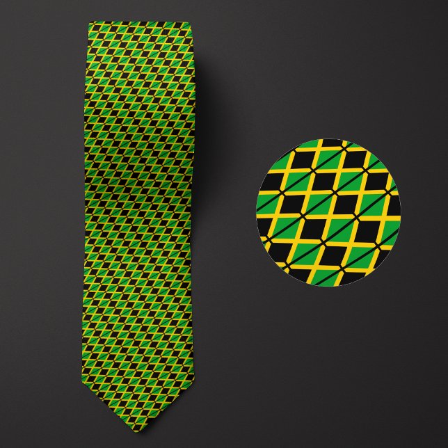Flag of Jamaica Pattern Tie (Creator Uploaded)