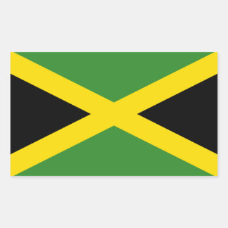 Flag of Jamaica Rectangular Sticker