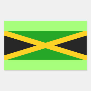 Flag of Jamaica Rectangular Sticker