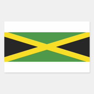 Flag of Jamaica Rectangular Sticker