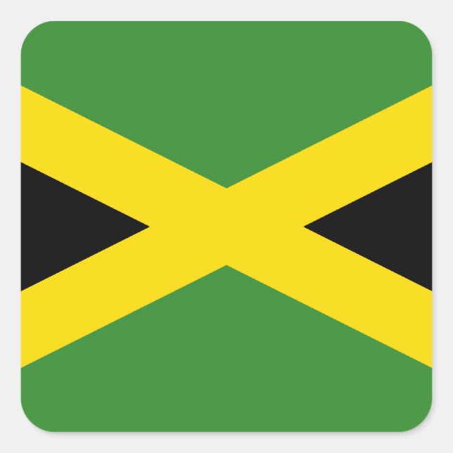 Flag of Jamaica Square Sticker (Front)