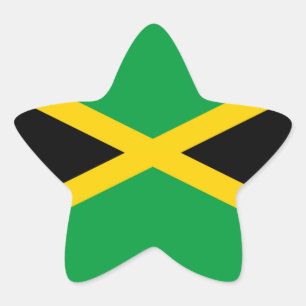 Flag of Jamaica Star Sticker