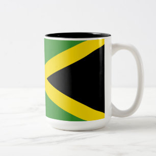 Flag of Jamaica Two-Tone Coffee Mug