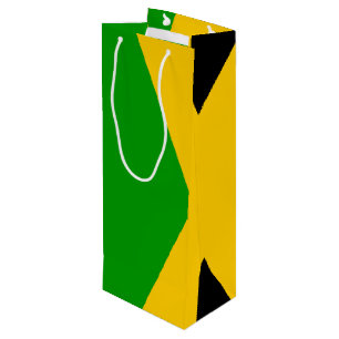 Flag of Jamaica Wine Gift Bag