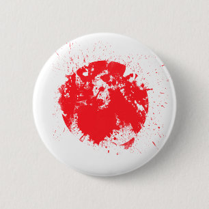 Flag of Japan 6 Cm Round Badge