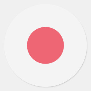 Flag of Japan Classic Round Sticker