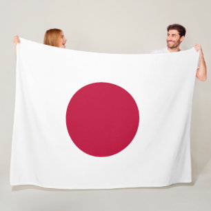 Flag of Japan Fleece Blanket