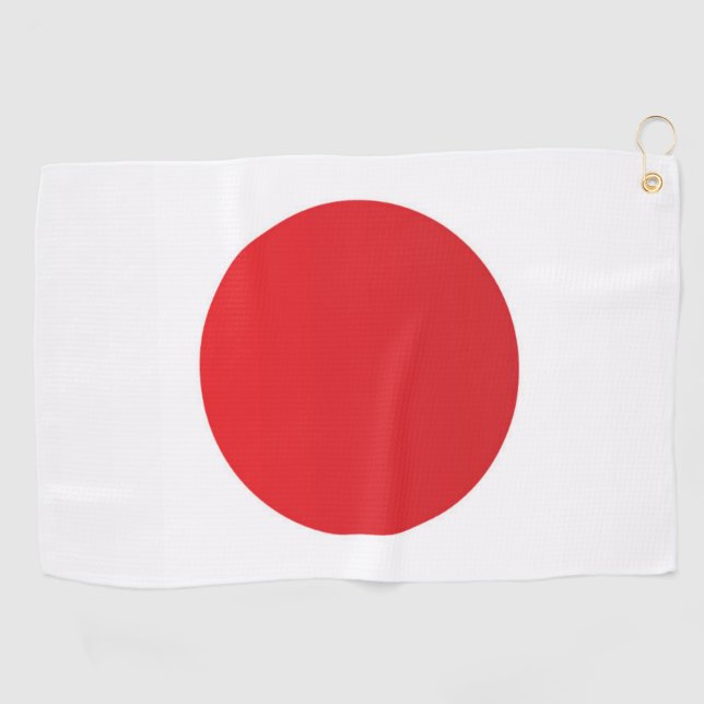 Flag of Japan Golf Towel (Horizontal)