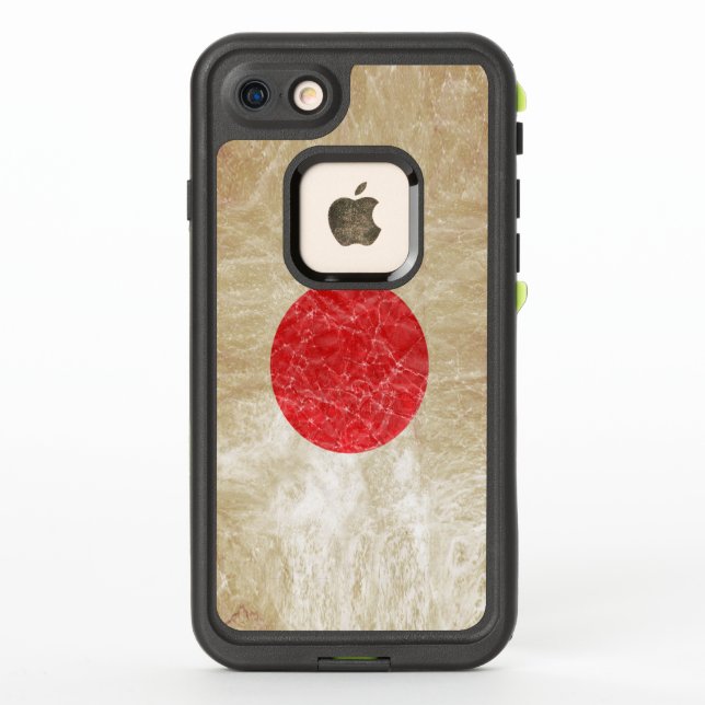 Flag of Japan in Grunge LifeProof iPhone Case (Back)